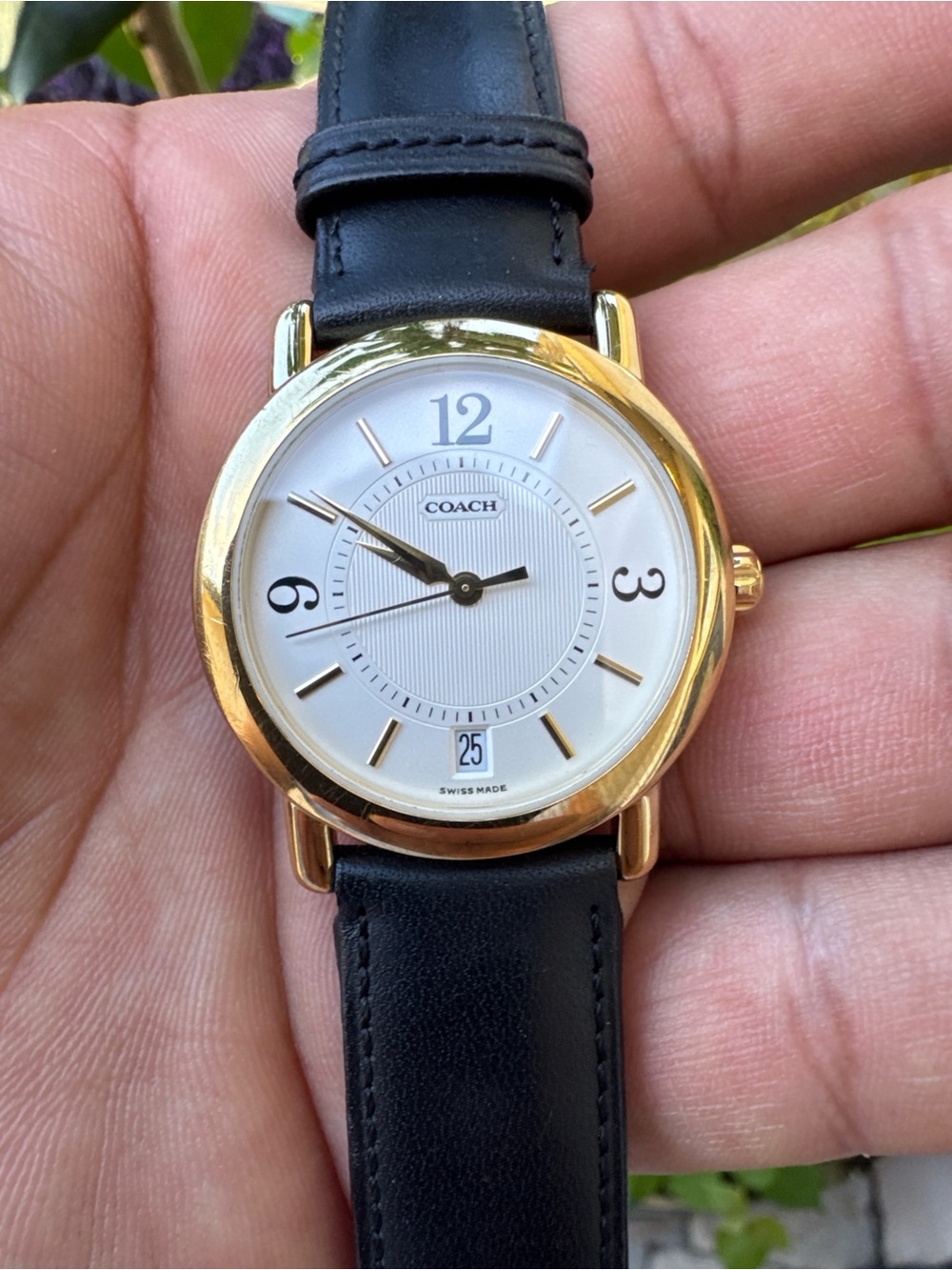 Coach Gold-Tone 505 Men’s Watch with White Dial